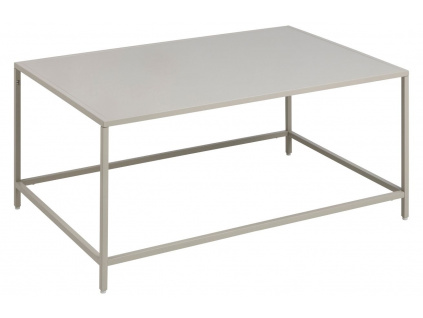 Krémově bílý kovový konferenční stolek Renna 90 x 60 cm
