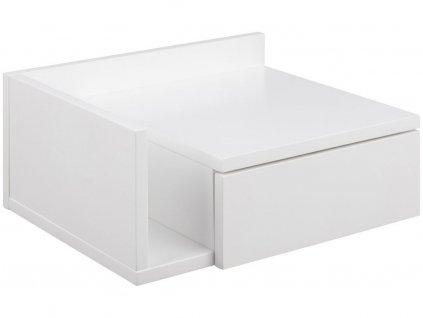 Bílý noční stolek Alison 40x32 cm