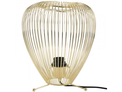 Zlatá kovová stolní lampa Karine