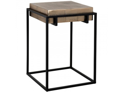Měděný kovový odkládací stolek Richmond Calloway 42 x 42 cm