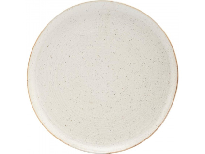 Bílý kameninový talíř Pion 28,5 cm
