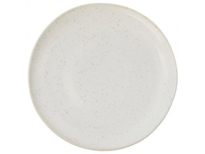 Bílý kameninový talíř Pion 21,5 cm
