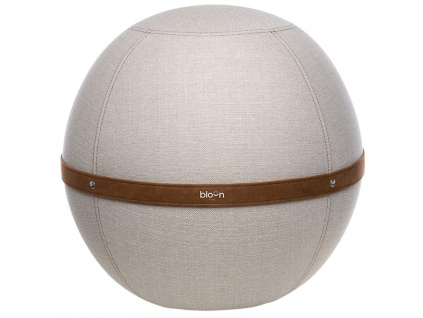 Béžový látkový sedací/gymnastický míč Bloon Original 55 cm