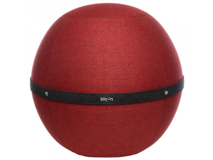 Červený látkový sedací/gymnastický míč Bloon Original 55 cm