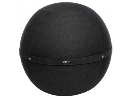 Černý látkový sedací/gymnastický míč Bloon Original 55 cm