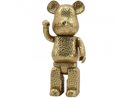 Zlatá dekorativní soška Richmond Bear 30 cm