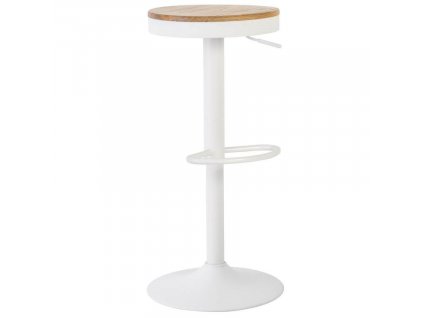 Bílá kovová barová židle Somcasa 80 cm