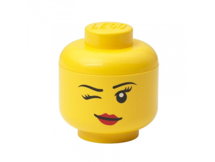 Žlutý úložný box ve tvaru hlavy LEGO® Whinky 12 cm