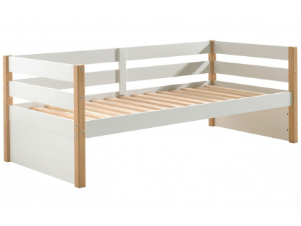Bílá borovicová postel Vipack Margrit 90 x 200 cm