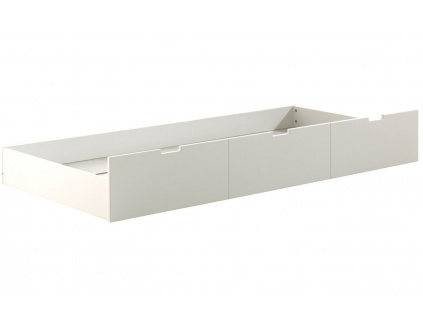 Bílá borovicová zásuvka k posteli Vipack Margrit 198,5 x 93,3 cm