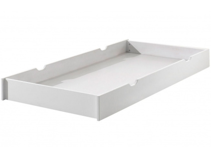 Bílá lakovaná zásuvka k posteli Vipack Erik 199 x 94 cm