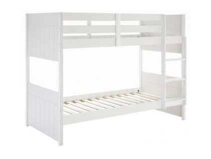 Bílá lakovaná dětská patrová postel Marckeric Kiara II. 90 x 190 cmNávrh bez názvu