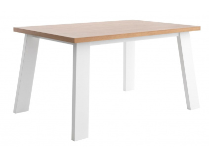 Dřevěný jídelní stůl Somcasa Marion 160 x 90 cm s bílou podnoží