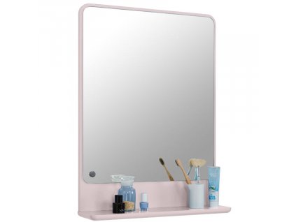 Růžové lakované koupelnové zrcadlo Tom Tailor Color Bath 70 x 52 cm