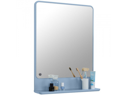 Světle modré lakované koupelnové zrcadlo Tom Tailor Color Bath 70 x 52 cm