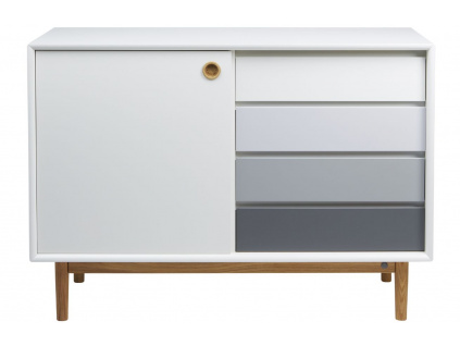 Bílá lakovaná komoda Tom Tailor Color Box 114 x 44 cm