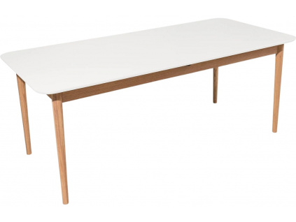 Bílý lakovaný rozkládací jídelní stůl Tom Tailor Color 190/275 x 90 cm