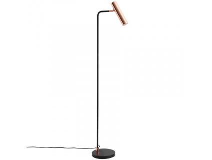 Měděná kovová stojací lampa Somcasa Rugat 158 cm