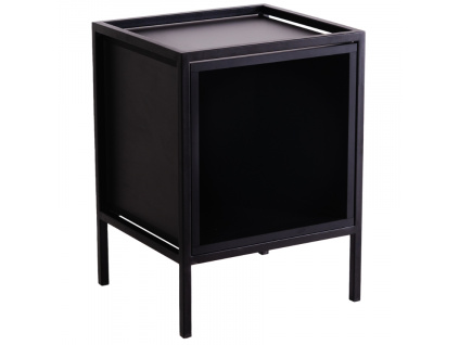 Černý noční stolek Skipo II. 60 x 45 cm