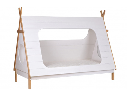 Bílá dětská postel Wooliz 90 x 200 cm