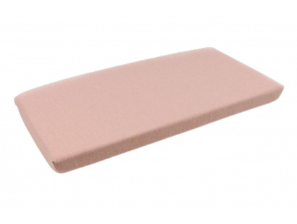 Růžový látkový podsedák na lavici Net 105,5 x 53,5 cm