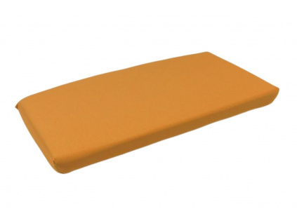 Hořčicově žlutý látkový podsedák na lavici Net 105,5 x 53,5 cm