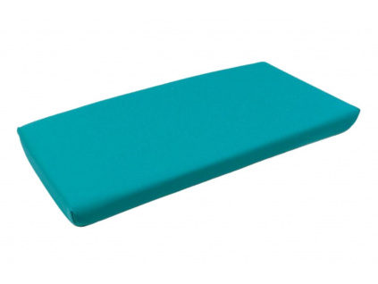 Tyrkysově modrý látkový podsedák na lavici Net 105,5 x 53,5 cm