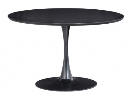 Černý kulatý jídelní stůl Somar 120 cm