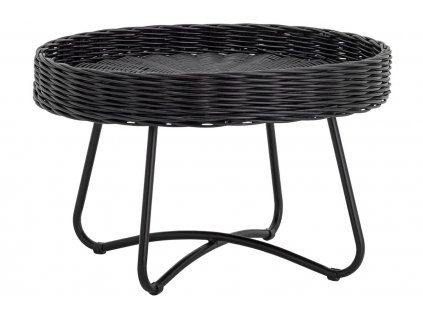 Černý ratanový konferenční stolek Bloomingville Hatiema 60 cm