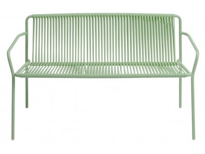 Zelená kovová zahradní lavice Tribeca 3666 120 cm