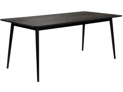 Černý jasanový jídelní stůl WLL FABIO 180 x 90 cm