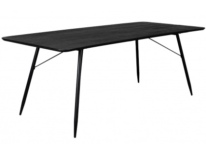 Černý dřevěný jídelní stůl DUTCHBONE Roger 200 x 90 cm