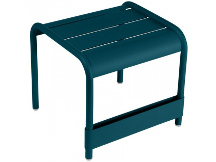 Modrý kovový zahradní odkládací stolek Fermob Luxembourg 42 x 22 cm