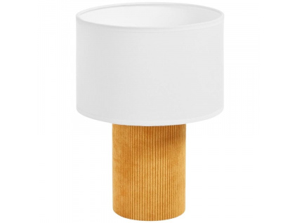 Žlutá látková stolní lampa Kave Home Bianella 29 cm