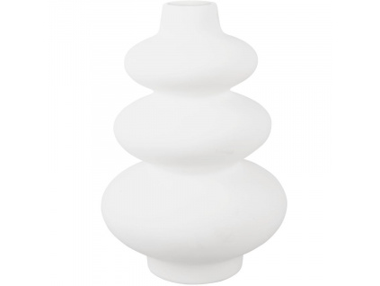 Bílá keramická váza Themia 28 cm
