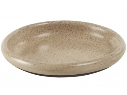Hnědý keramický dezertní talíř Kave Home Tersilia 16 cm