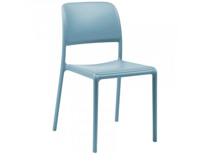 Modrá plastová zahradní židle Riva