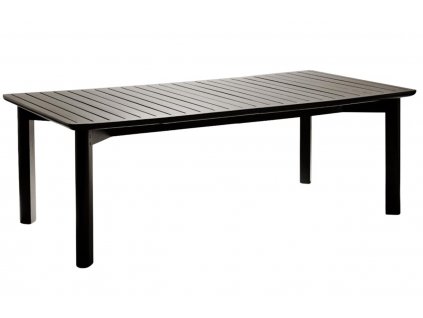 Tmavě hnědý jasanový zahradní stůl Poom Carbo 218 x 116 cm