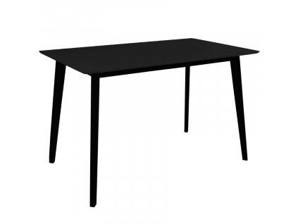 Černý lakovaný jídelní stůl Vinay 70 x 120 cm