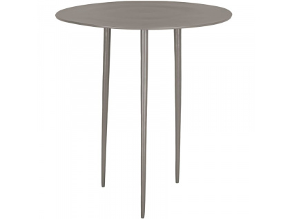 Hnědý kovový odkládací stolek Létio 37 cm