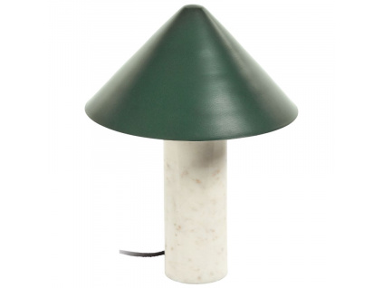 Zelená kovová stolní lampa Kave Home Valentine