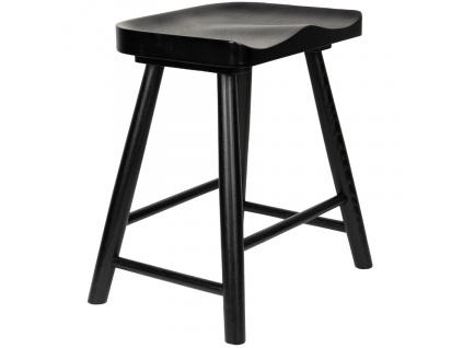 Černá dubová stolička WLL VANDER 46,5 cm