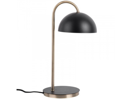 Černá kovová stolní lampa Lumiel