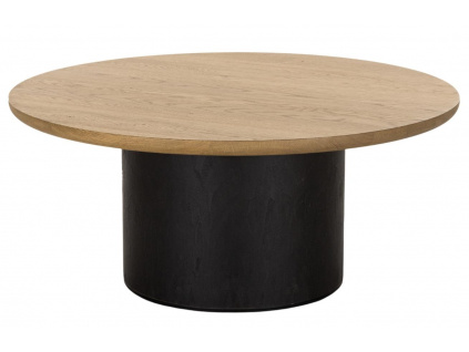 Dubový kulatý konferenční stolek Cioata Veneto 80 x 35 cm