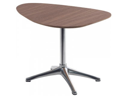 Ořechový odkládací stolek Flexlux ke křeslu Clement 48 x 64 cm
