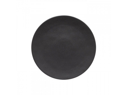 Černý kameninový talíř COSTA NOVA RODA 22 cm