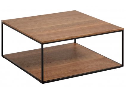 Ořechový konferenční stolek Kave Home Yoana 80 x 80 cm