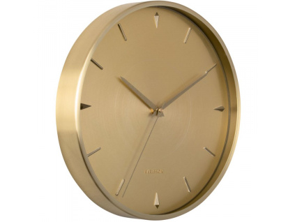 Zlaté kovové nástěnné hodiny Liopé 30 cm