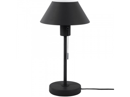Černá kovová stolní lampa Royl