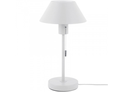 Bílá kovová stolní lampa Royl